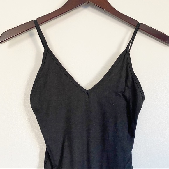 Olivaceous Black Tank Spaghetti Strap BodySuit S - Picture 5 of 6